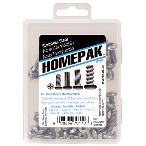 Hillman Hardware Essentials Screw Hooks, Stainless Steel at