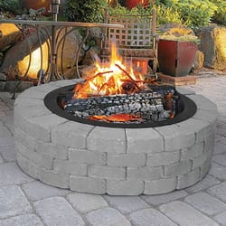 Blue Sky Outdoor Living 10 in. H X 28 in. W Steel Round Fire Ring or Block Insert Fire Ring For Wood