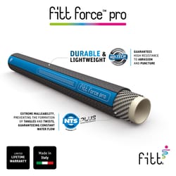 Fitt Force Pro 5/8 in. D X 25 ft. L Light Duty Commercial Grade Garden Hose