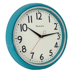 Westclox 12 in. L X 12 in. W Indoor Vintage Analog Wall Clock Glass/Wood