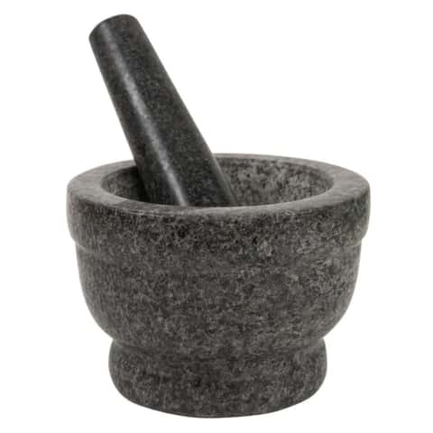 Granite Black Mortar And Pestle