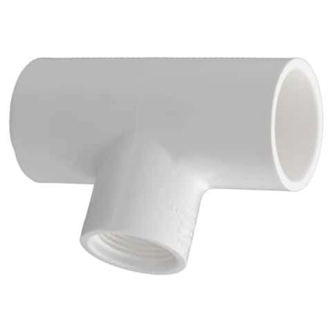 Charlotte Pipe Schedule 40 3/4 in. Slip X 1/2 in. D FPT PVC Reducing Tee 1  pk