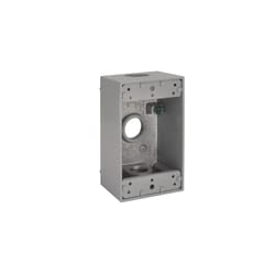 Bell Old Work 18.3 cu in Rectangle Aluminum 1 gang Weatherproof Box Gray
