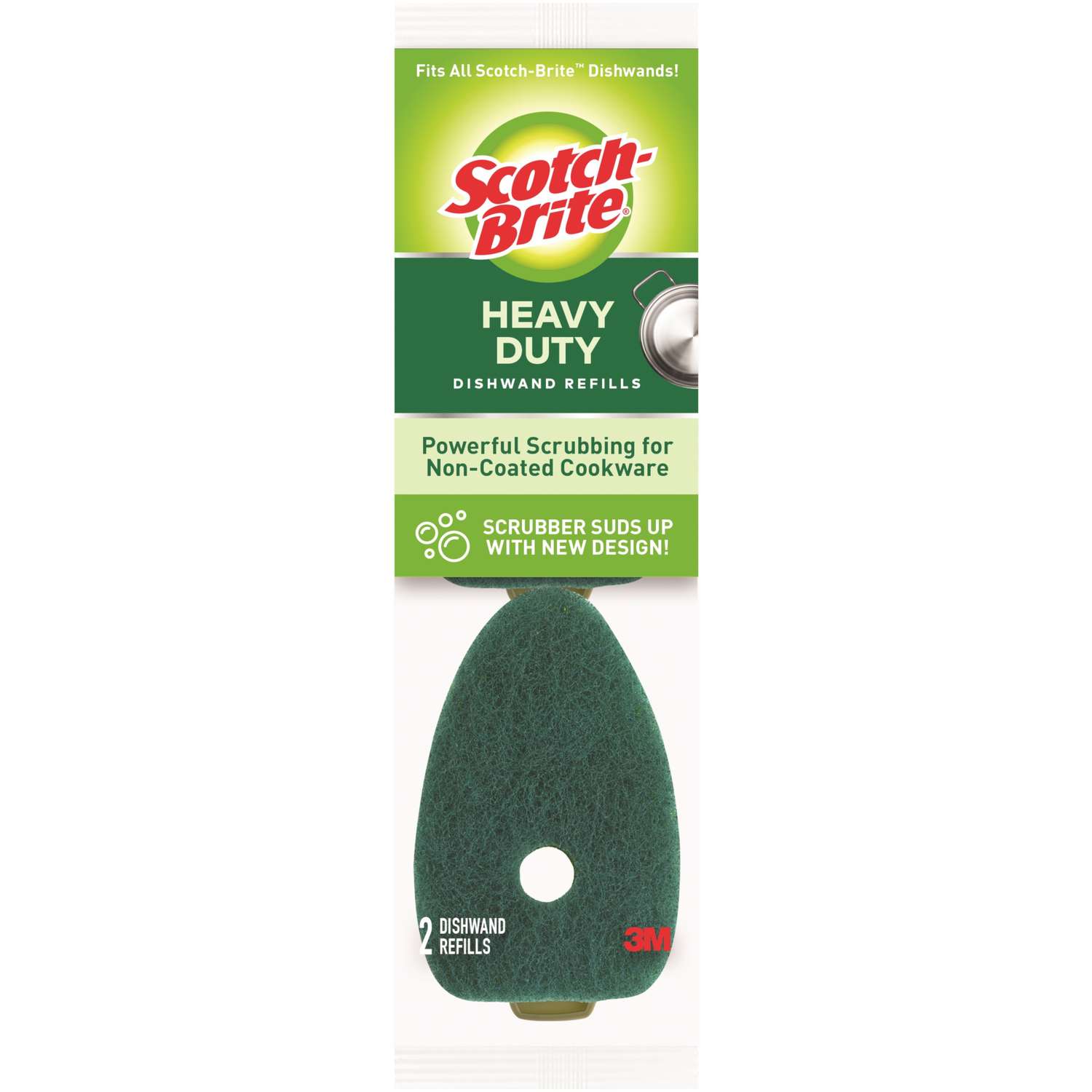 Scotch Brite Heavy Duty Dishwand Scrubber Refill For Kitchen 2 Pk Ace Hardware