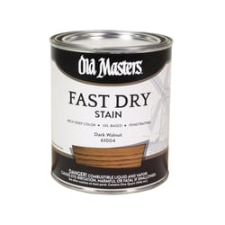 Old Masters Semi-Transparent Dark Walnut Oil-Based Alkyd Fast Dry Wood Stain 1 qt