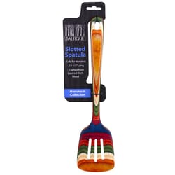 Totally Bamboo Baltique Multicolored Birch Wood Slotted Spatula