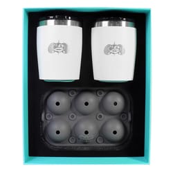 Toadfish 10 fl. oz. White BPA Free Rocks Drinkware Gift Set