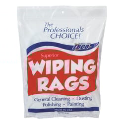 EBCO Cotton Wiping Rags 18 in. W X 18 in. L 1 lb
