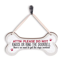 P. Graham Dunn 5 in. H X 0.25 in. W X 10 in. L Multicolored MDF Dog Bone String Sign