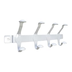 FENIX SmartHook 18 in. L Powder Coated White Steel Contemporary Hook Rack 45 lb. cap. 1 pk