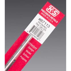 K&S 3/16 in. D X 1 ft. L Stainless Steel Tube 1 pk