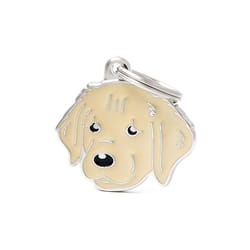 MyFamily Friends White Golden Retriever Metal Dog Pet Tags