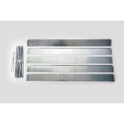 SafeTop 40 ft. L X 4 in. H Galvanized Steel Silver Landscape Edging