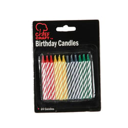 Chef Craft Multicolor Unscented Scent Birthday Candles
