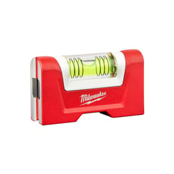 Milwaukee 3 in. Aluminum Magnetic Compact Box Level 1 vial