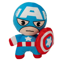 Buckle-Down Marvel Comics Multicolored Plush Kawaii Captain America Standing Pose Squeaky Dog Toy 1