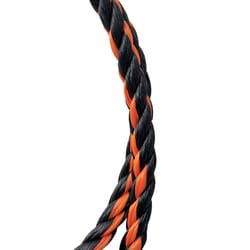 Koch Industries 3/8 in. D X 50 ft. L Black/Orange Twisted Polypropylene Rope