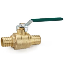 Arrowhead Brass 3/4 in. Brass PEX Ball Valve Full Port Lever For Water