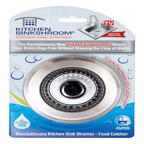 SinkShroom Chrome & Nickel Drain Protector Hair Catcher for