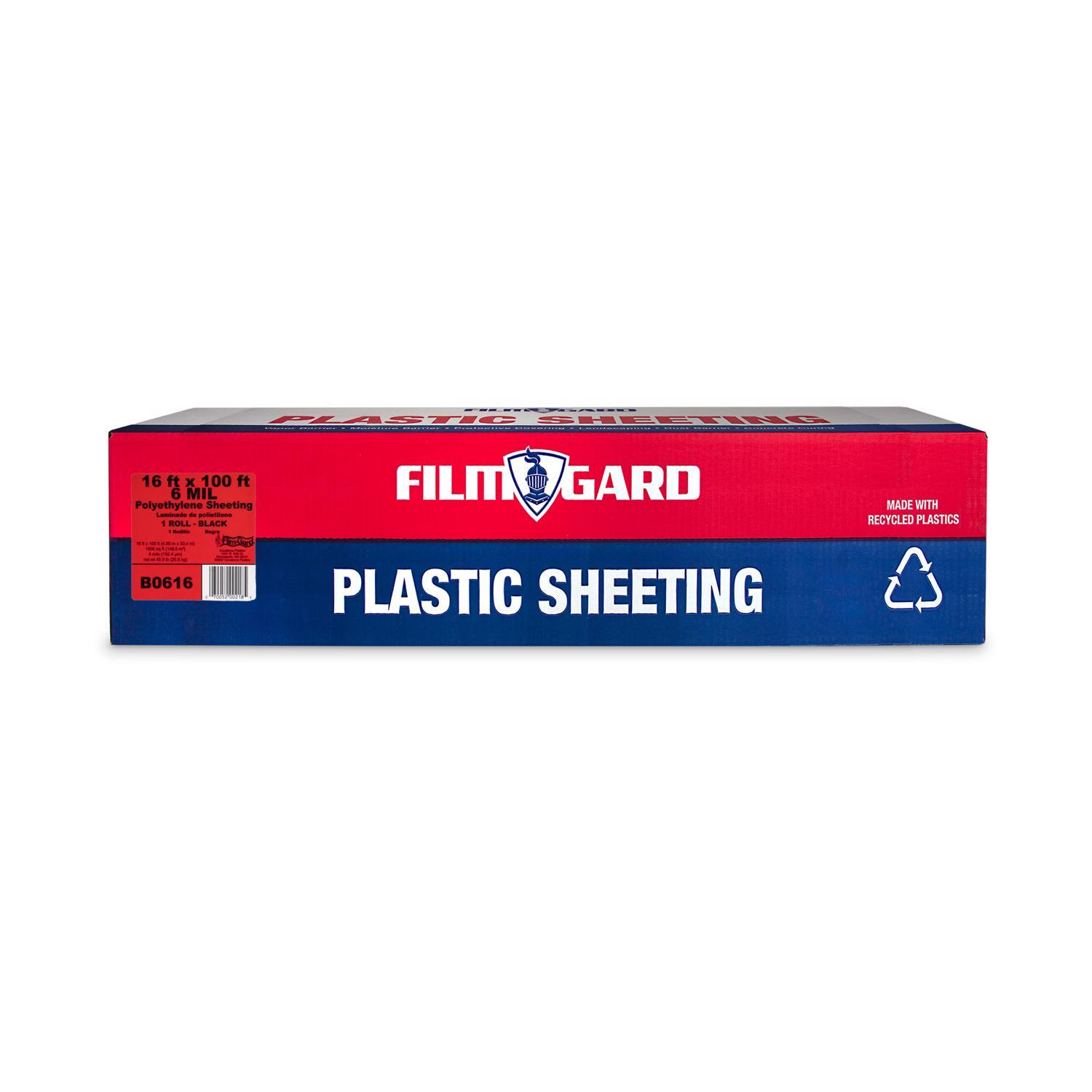 Film-Gard Plastic Sheeting 6 mil X 16 ft. W X 100 ft. L Polyethylene Black 1 pk Sansujyuku sansujyuku.com