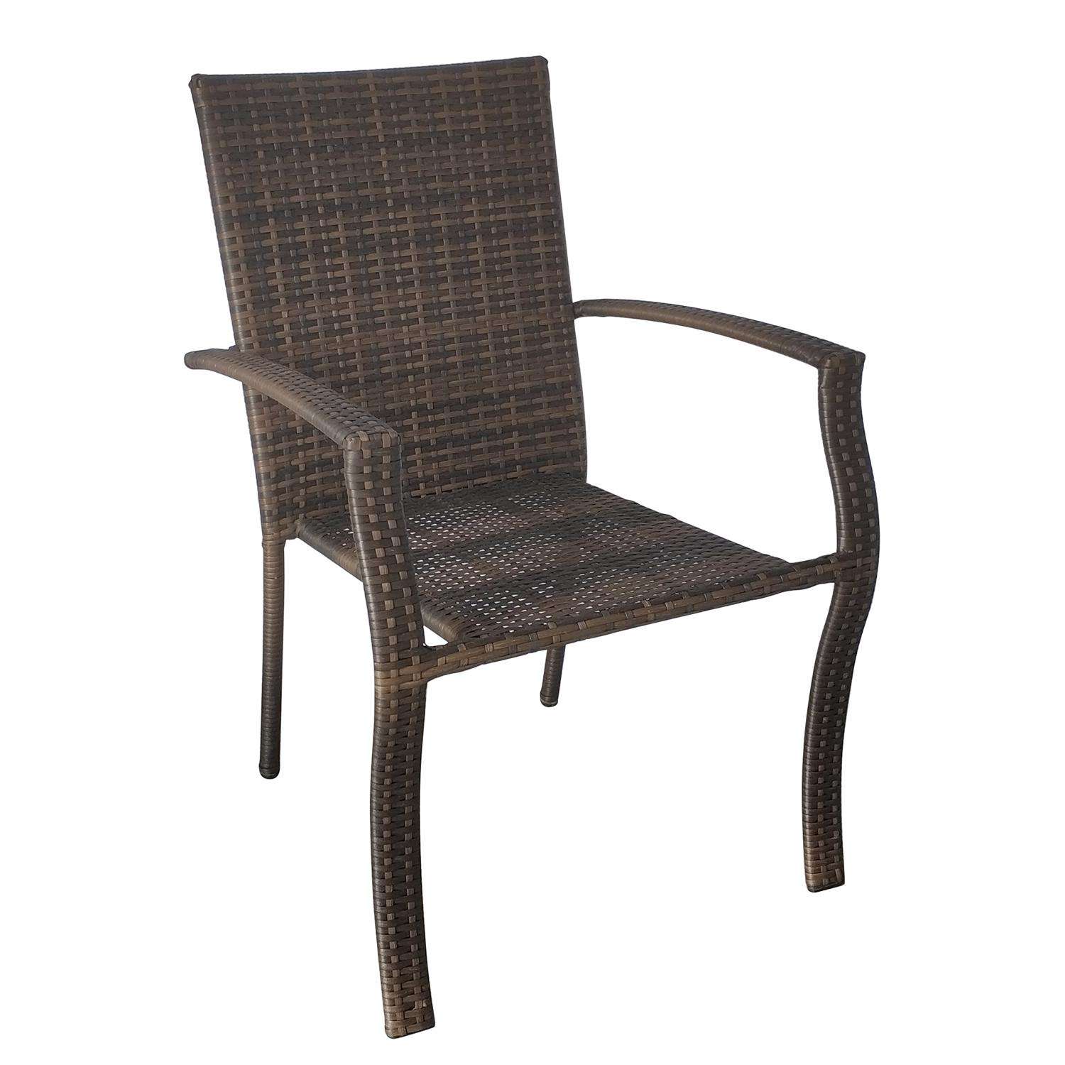 Living Accents Brown Steel Frame Woven Chair Ace Hardware