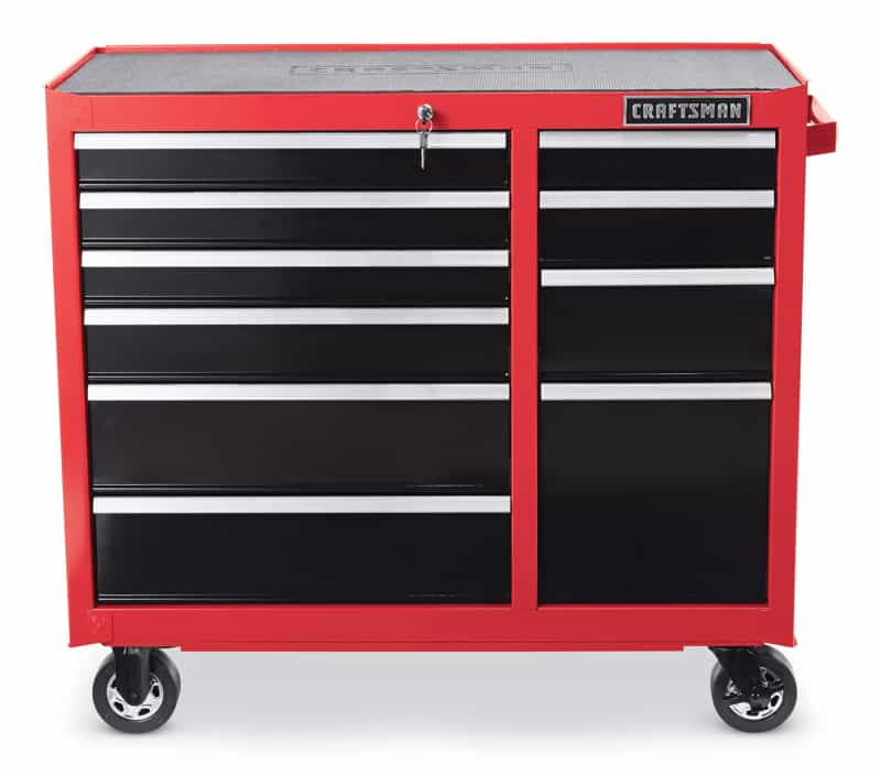 Craftsman 41 In 10 Drawer Metal Rolling Tool Cabinet 39 1 2 In H