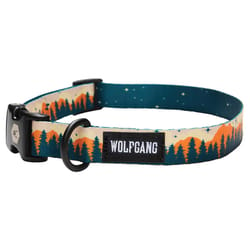 Wolfgang Multicolored OverLand Polyester Dog Adjustable Collar Medium