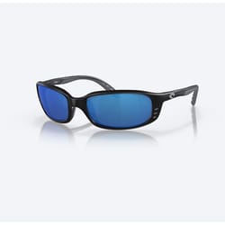 Costa Brine Black Frame Blue Lens Polarized Sunglasses