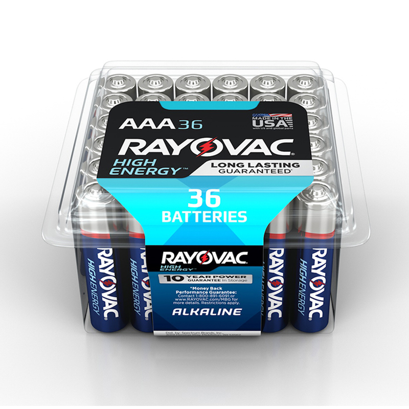Rayovac Alkaline Pro-Pack AAA Batteries, 824-36PPF