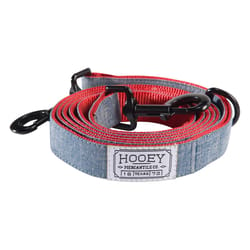 Hooey Mercantile Denim/Red Polyester Dog Leash One Size Fits All