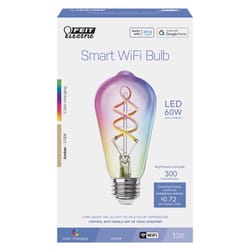 Feit Smart Home ST21 E26 (Medium) Smart-Enabled LED Bulb Amber 60 Watt Equivalence 1 pk