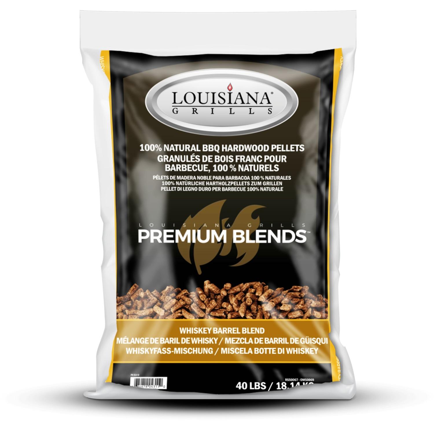 Louisiana Grills Wood Pellets All Natural Whiskey 40 lb by Louisiana