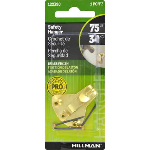 Hillman AnchorWire Brass-Plated Silver Safety Picture Hanger 75 lb