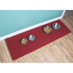 Ritz 60 in. W X 20 in. L Red Floor Mat