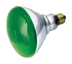 Satco 100 W BR40 Reflector Incandescent Bulb E26 (Medium) Green 1 pk