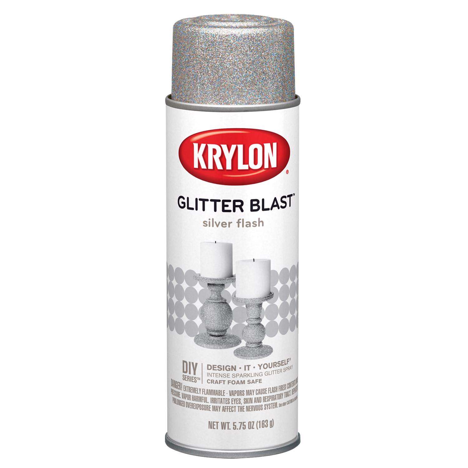 Montana Glitter Effect Spray Paint - Glitter Silver, 11 oz Can