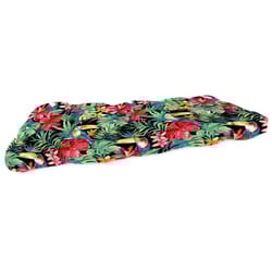 Jordan Manufacturing Multicolored Polyester Wicker Settee Cushion