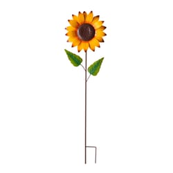 Glitzhome Sunflower Yard Stake Metal 1 pc