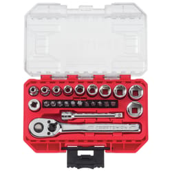 Craftsman 1/4 in. drive S SAE 6 Point Mechanic's Tool Set 24 pc