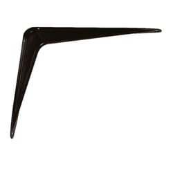 Hampton Black Steel Shelf Support 18 Ga. 10 in. L 100 lb