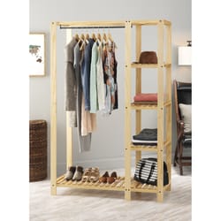 Whitmor 68 in. H X 44 in. W Metal/Wood Wardrobe Organizer