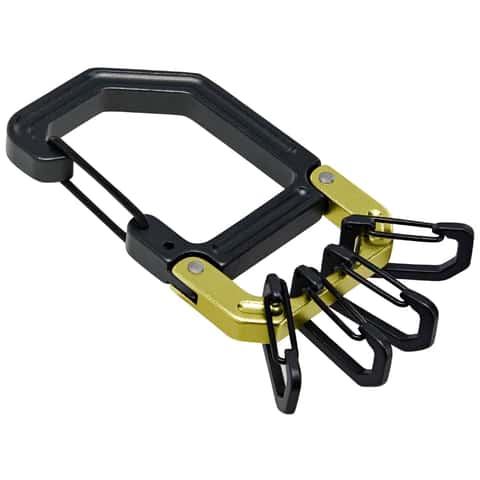 HILLMAN Apex Aluminum Black/Green Clip/Hook Carabiner Key Chain - Ace  Hardware