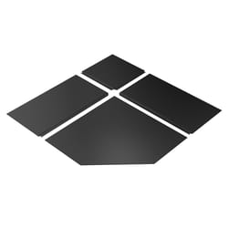 SBI Black Steel Corner Hearth Pad