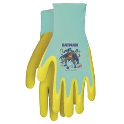 MidWest Quality Gloves Warner Bros Child's Outdoor Gardening Gloves Black/Yellow Youth 1 pair