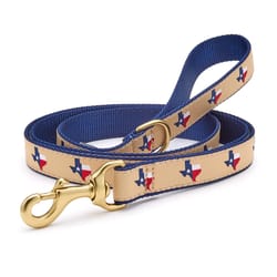 Up Country Blue/Brown Texas Nylon Dog Leash