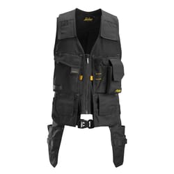 Snickers Workwear 9 pocket Polyester Tool Vest Black L 34 in. 36 in.
