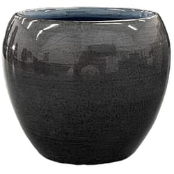 Robert Allen 4 in. D Steel Braeburn Planter Stormy Sky