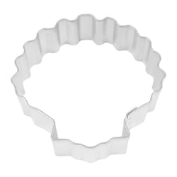 R&M International Corp 3 in. W X 3 in. L Sea Shell Cookie Cutter Silver 1 pc