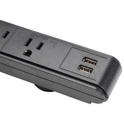 Craftsman 6.5 ft. L 6 outlets Power Strip Black