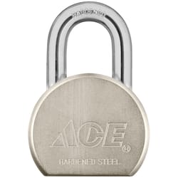 Ace 2-3/16 in. H X 2-1/2 in. W X 1-1/8 in. L Steel Double Locking Padlock 1 pk